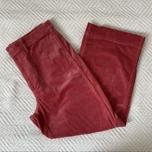 Madewell Slim Emmett Wide Leg Corduroy Crop